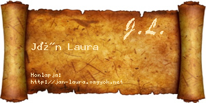 Ján Laura névjegykártya