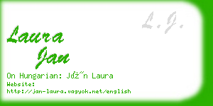 laura jan business card